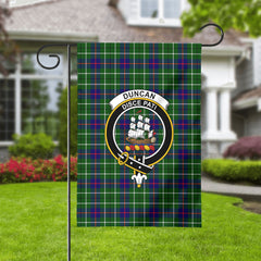 Duncan Modern Tartan Crest Garden Flag