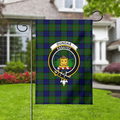 Dundas Modern Tartan Crest Garden Flag