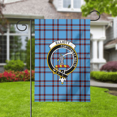 Elliott Ancient Tartan Crest Garden Flag