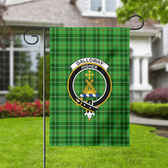 Galloway District Tartan Crest Garden Flag