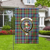 Glass Tartan Crest Garden Flag