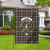 Gunn Weathered Tartan Crest Garden Flag