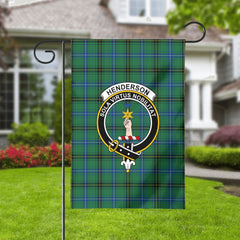 Henderson Ancient Tartan Crest Garden Flag