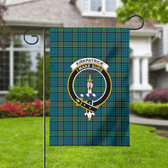 Kirkpatrick Ancient Tartan Crest Garden Flag