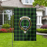MacArthur Modern Tartan Crest Garden Flag