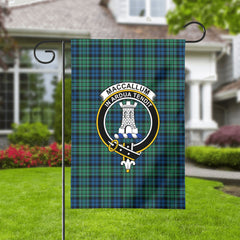 MacCallum Ancient Tartan Crest Garden Flag