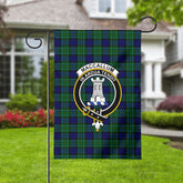 MacCallum Modern Tartan Crest Garden Flag