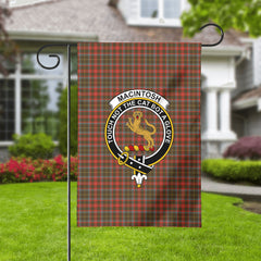MacIntosh Hunting Weathered Tartan Crest Garden Flag