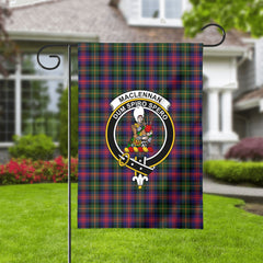 MacLennan Modern Tartan Crest Garden Flag