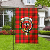 Maxtone Tartan Crest Garden Flag