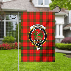 Maxwell Modern Tartan Crest Garden Flag