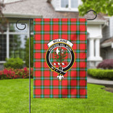 McLaine of Loch Buie Tartan Crest Garden Flag