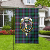 Mitchell Modern Tartan Crest Garden Flag