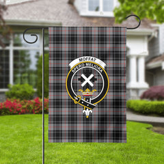 Moffat Modern Tartan Crest Garden Flag