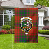 Skene Modern Tartan Crest Garden Flag