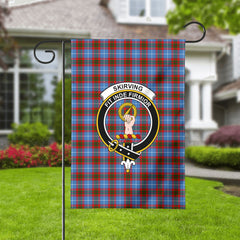 Skirving Tartan Crest Garden Flag