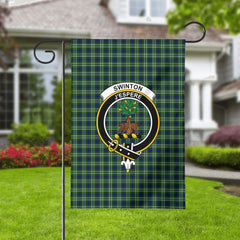 Swinton Tartan Crest Garden Flag