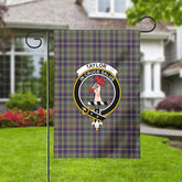 Taylor Weathered Tartan Crest Garden Flag