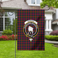 Tennant Tartan Crest Garden Flag