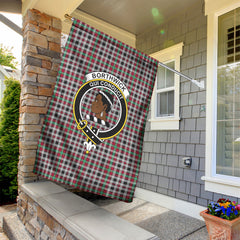 Borthwick Ancient Tartan Crest Garden Flag