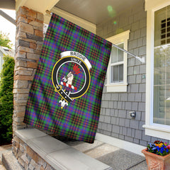 Brodie Hunting Modern Tartan Crest Garden Flag