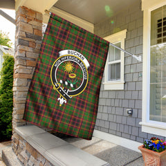 Buchan Modern Tartan Crest Garden Flag