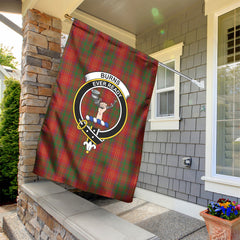 Burns Tartan Crest Garden Flag