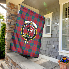 Byres Tartan Crest Garden Flag
