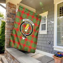 Callander Tartan Crest Garden Flag