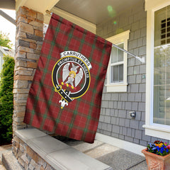 Carruthers Tartan Crest Garden Flag