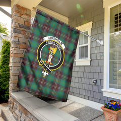 Chisholm Hunting Ancient Tartan Crest Garden Flag