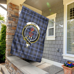 Clark Modern Tartan Crest Garden Flag