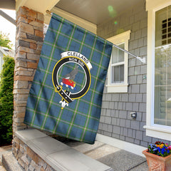 Clelland Tartan Crest Garden Flag