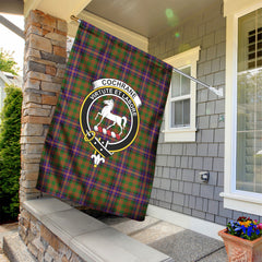Cochrane Modern Tartan Crest Garden Flag