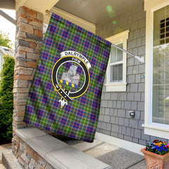 Dalrymple Tartan Crest Garden Flag