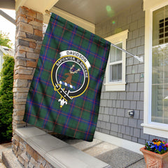Davidson Modern Tartan Crest Garden Flag
