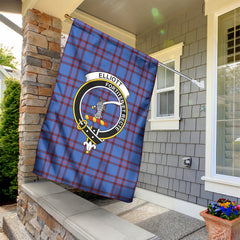 Elliott Modern Tartan Crest Garden Flag