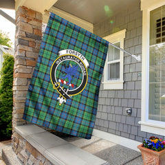 Forsyth Ancient Tartan Crest Garden Flag