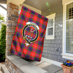 Fraser (of Lovat) Modern Tartan Crest Garden Flag