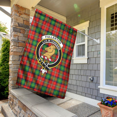 Fullerton Tartan Crest Garden Flag
