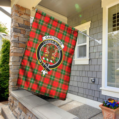 Gartshore Tartan Crest Garden Flag