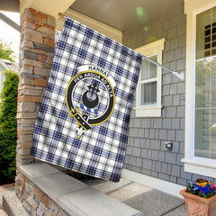 Hannay Modern Tartan Crest Garden Flag
