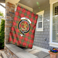 Hay Modern Tartan Crest Garden Flag