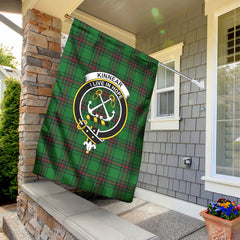 Kinnear Tartan Crest Garden Flag