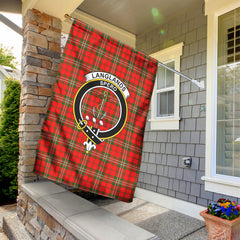 Langlands Tartan Crest Garden Flag