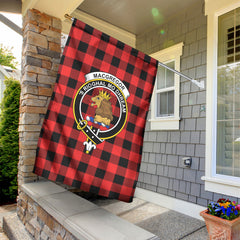 MacGregor Rob Roy Modern Tartan Crest Garden Flag