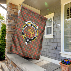 MacIntosh Hunting Weathered Tartan Crest Garden Flag