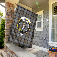 MacKay Weathered Tartan Crest Garden Flag