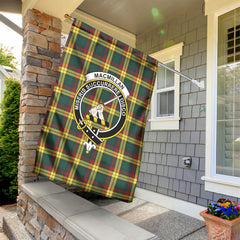MacMillan Old Modern Tartan Crest Garden Flag