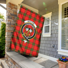 Maxtone Tartan Crest Garden Flag